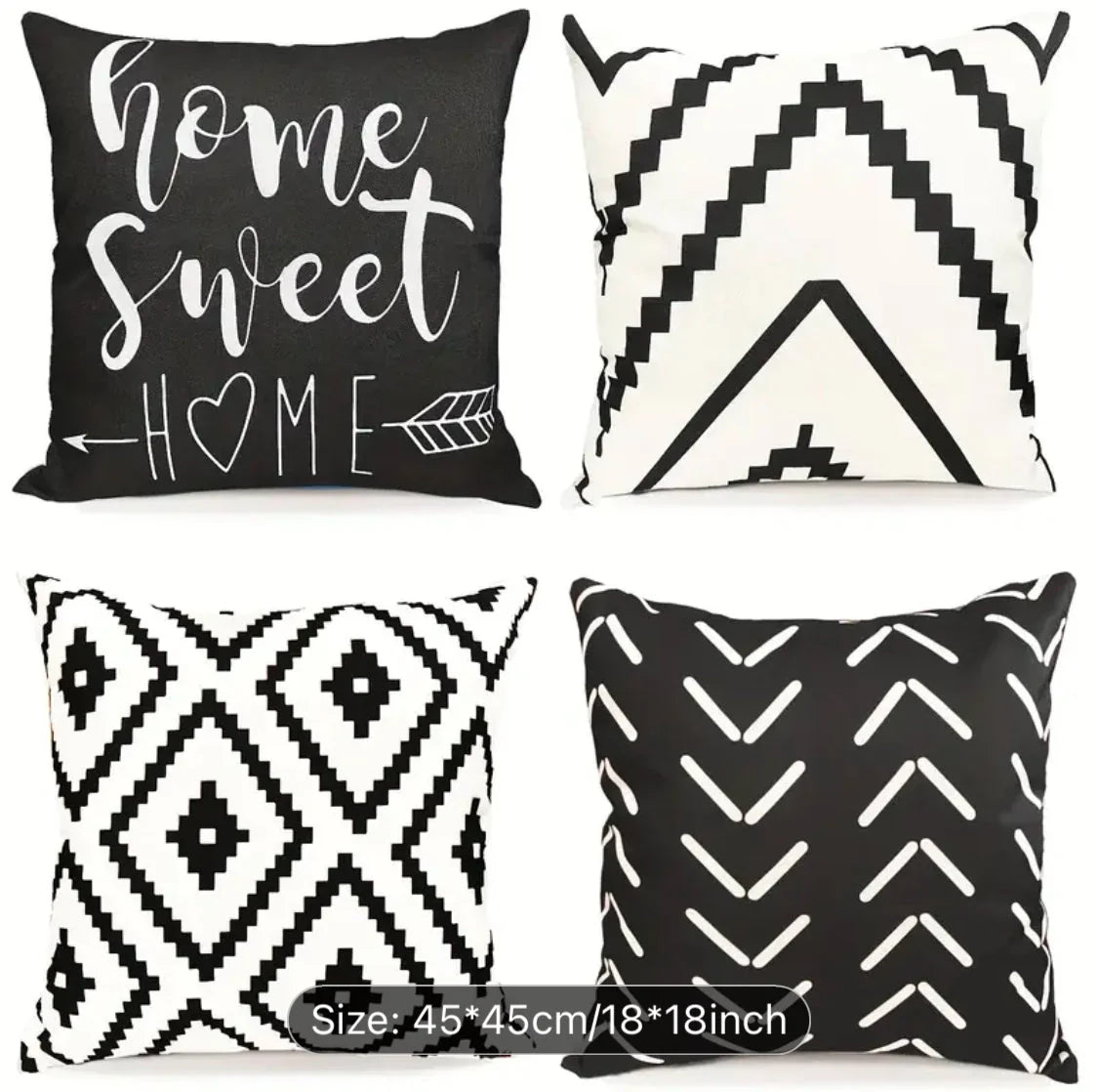 Sunday Home Cushion Covers Pack Of 4