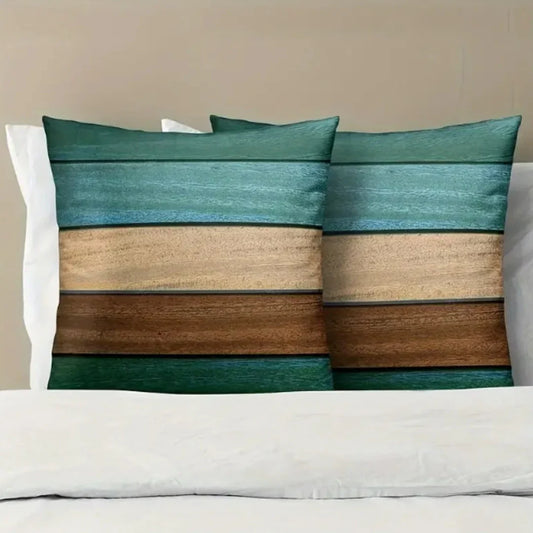 Vintage Brown & Teak Pack of 2