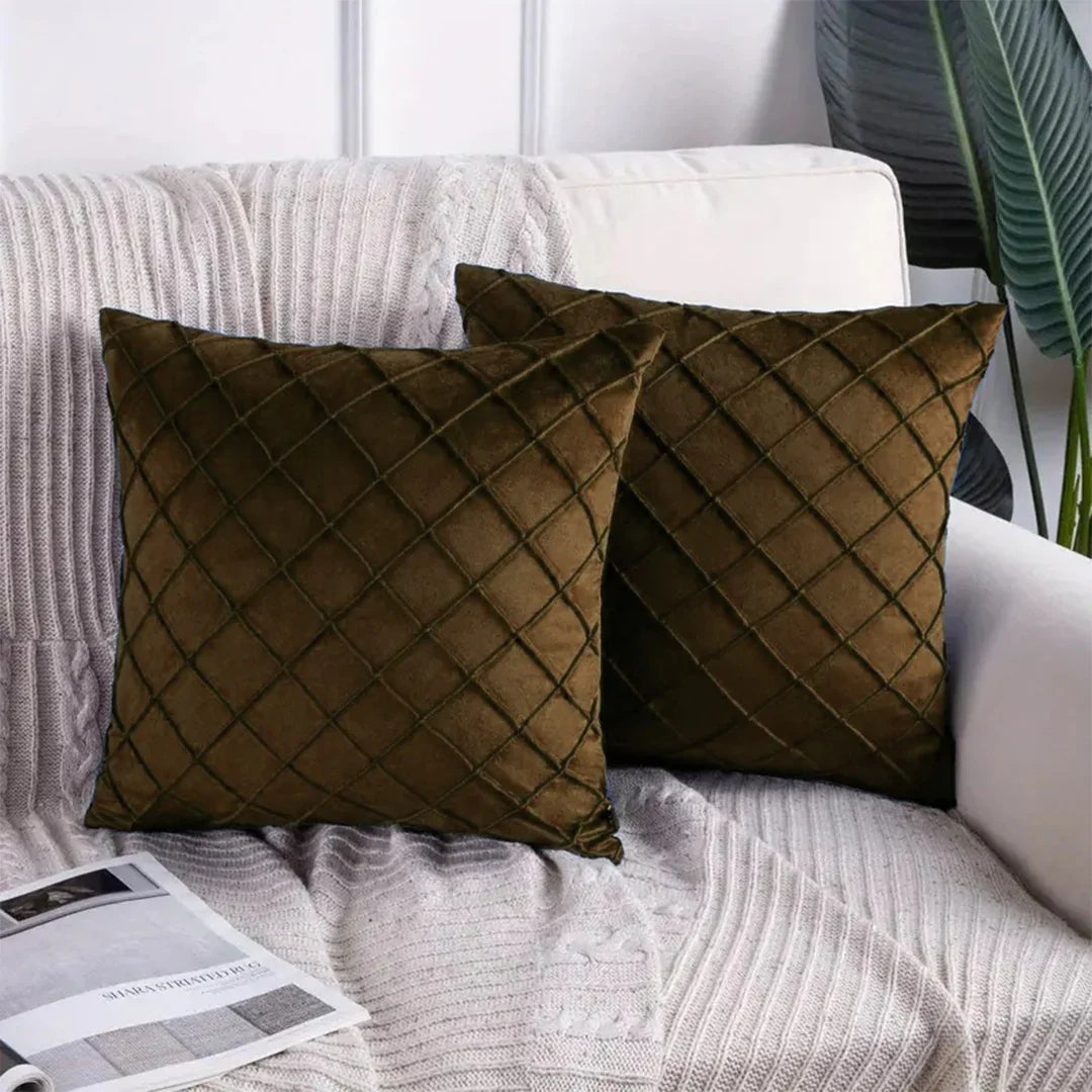Executive Velvet Cushion Pack Of 2