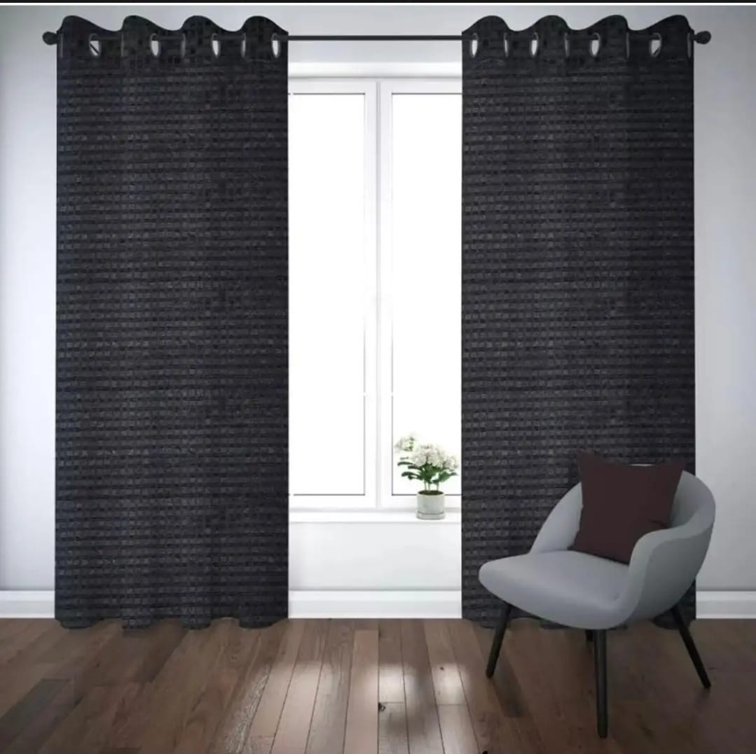 EXPORT PLAIN JUMBO-SELF SHADED JACKARD CURTAINS