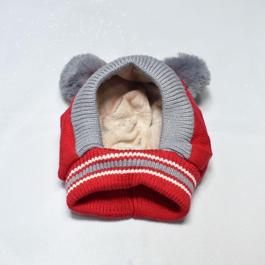 Kids Winter wool caps Star-02