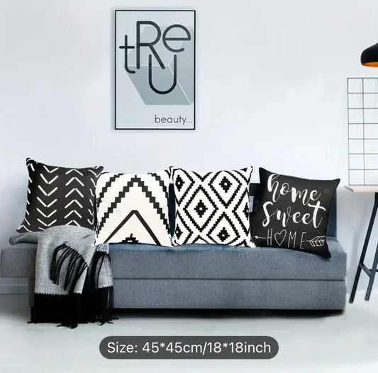 Sunday Home Cushion Covers Pack Of 4