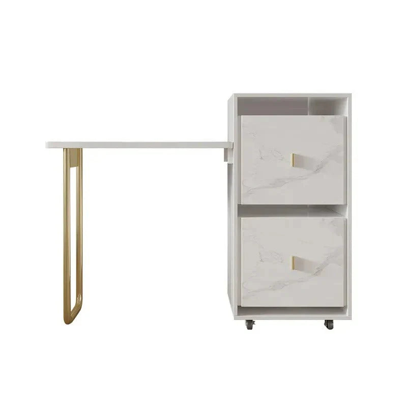 Figurative Home Office Work Writing Storage Organizer Desk Trolley