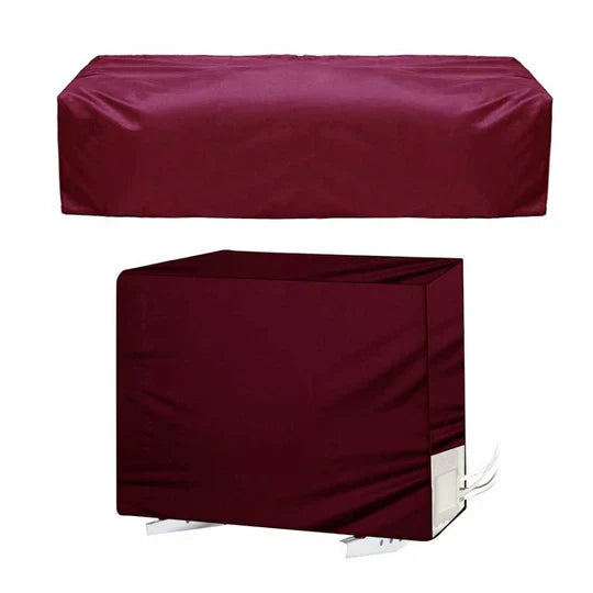 Water Proof AC Cover ( Inner + Outer Set ) Mehroon