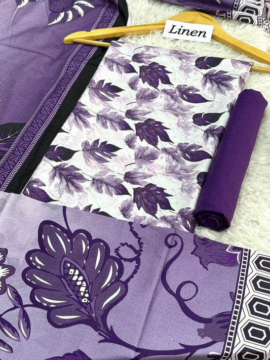 Linen Printed 3pc D-65