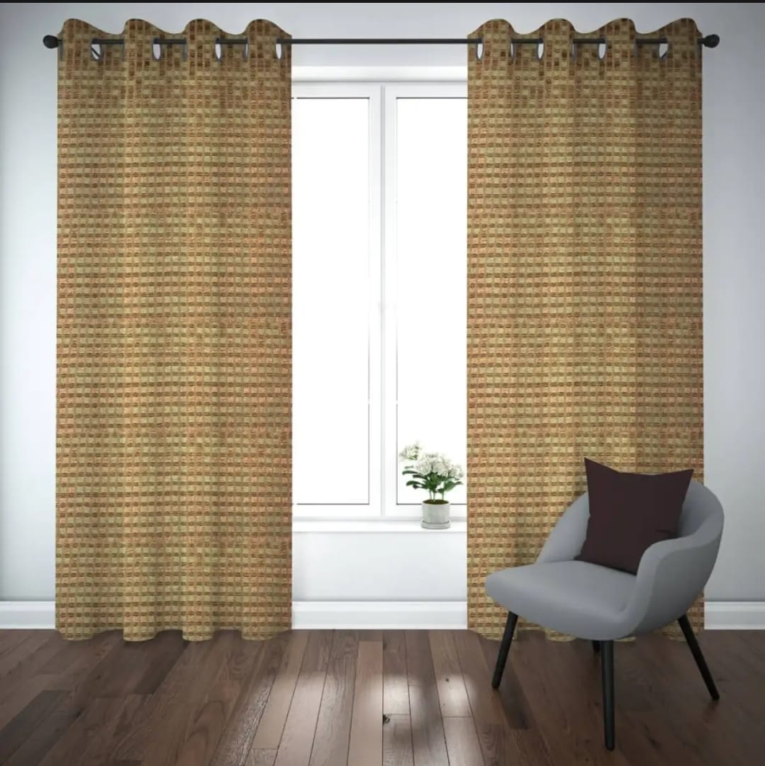 EXPORT PLAIN JUMBO-SELF SHADED JACKARD CURTAINS
