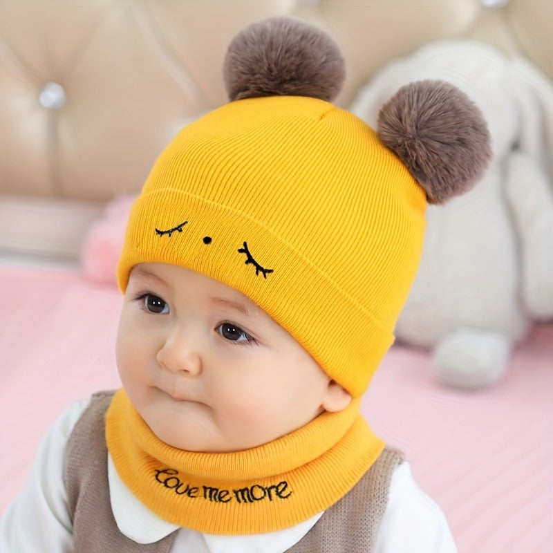 Kids Winter wool caps Yellow