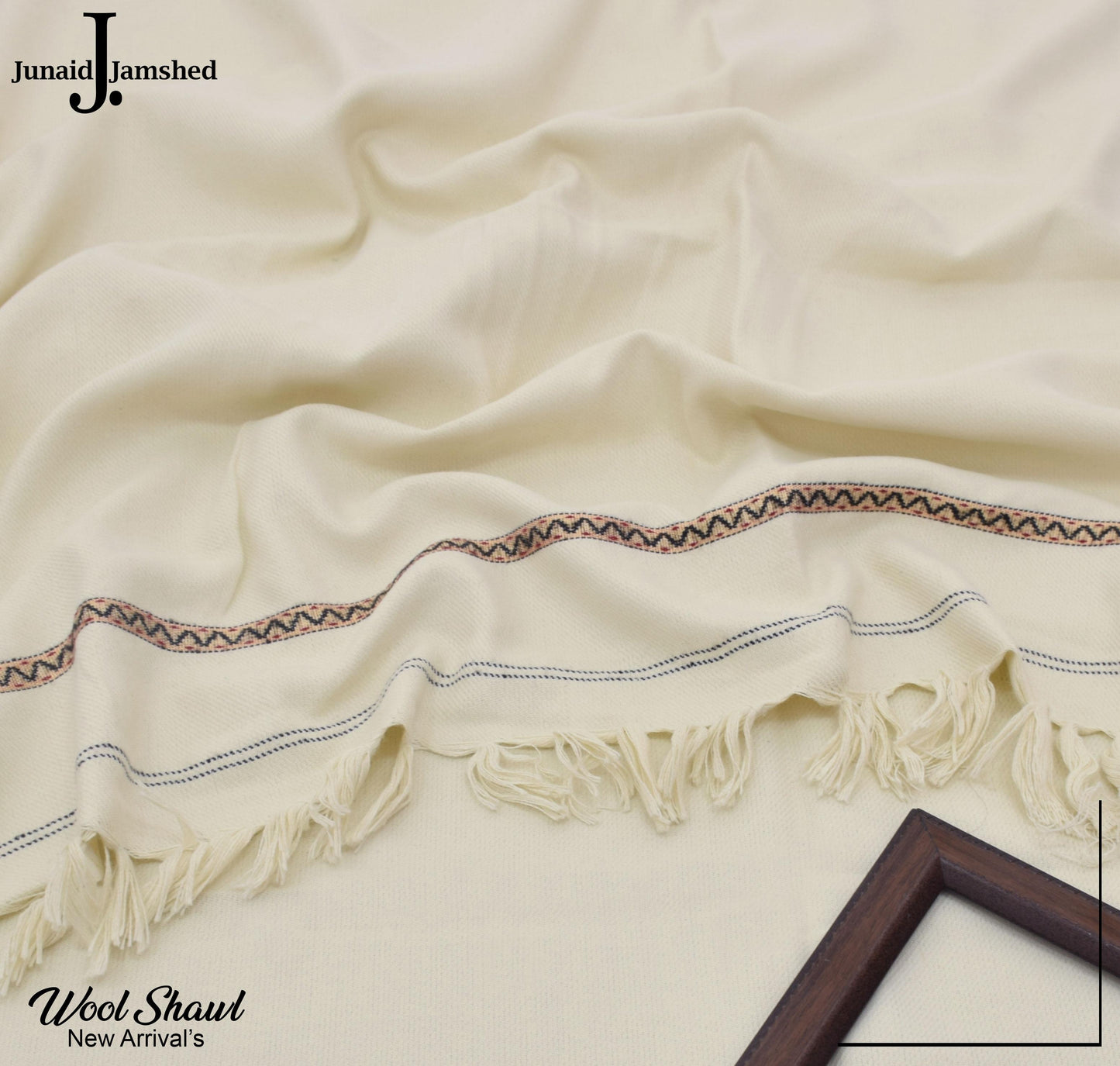 Gents Wool Shawal (Off-white)