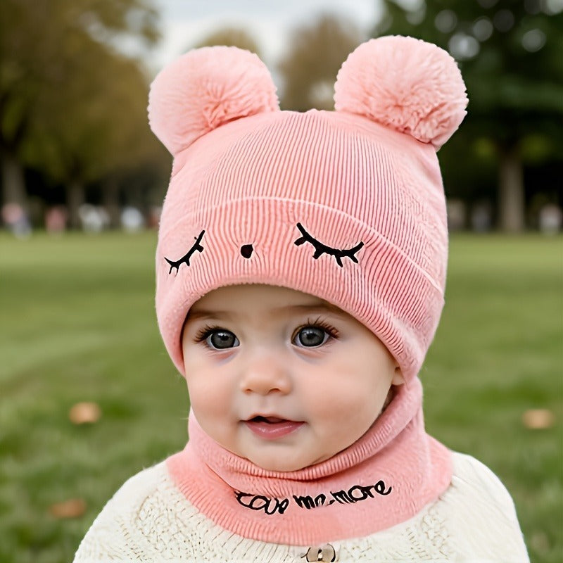 Kids Winter wool caps Pink