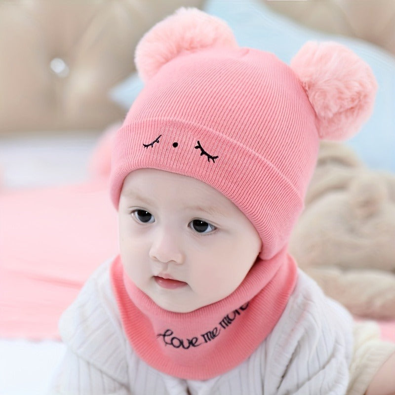 Kids Winter wool caps Pink