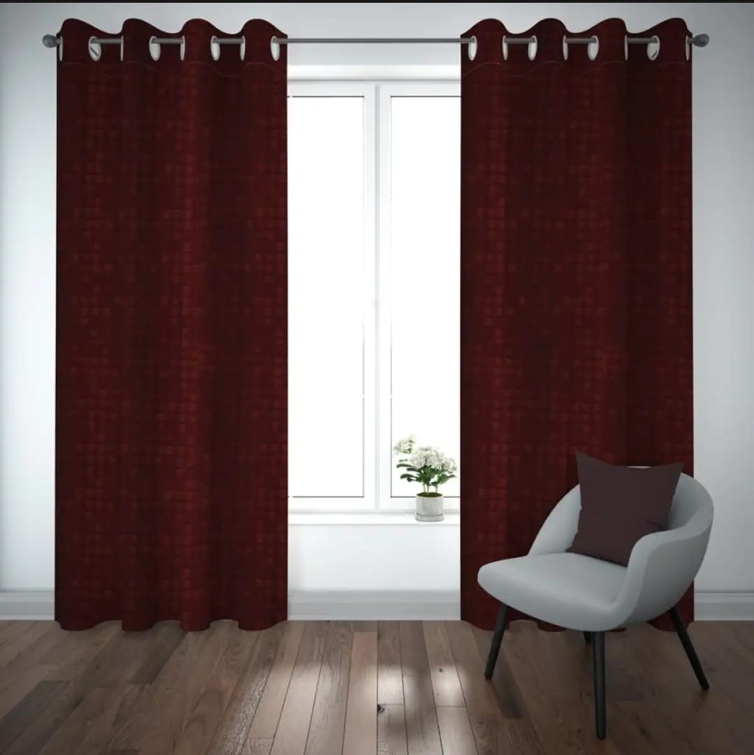 EXPORT PLAIN JUMBO-SELF SHADED JACKARD CURTAINS