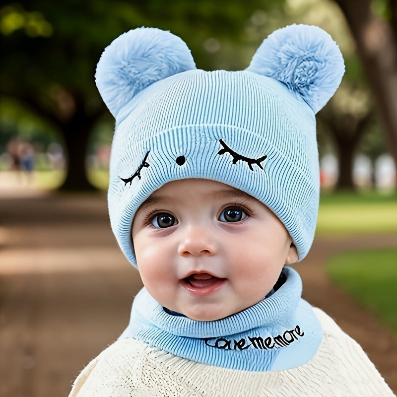 Kids Winter wool caps Skyblue