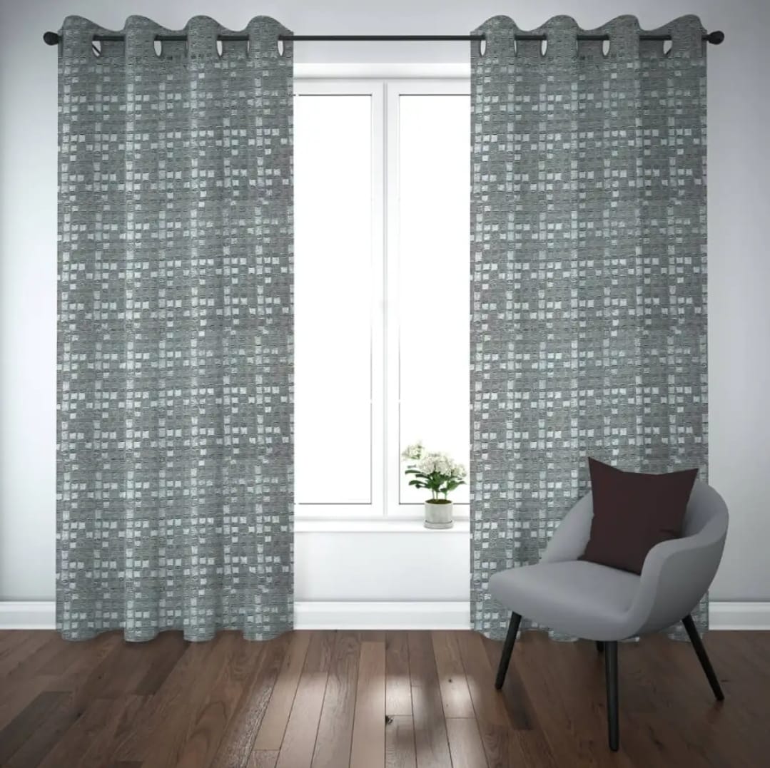EXPORT PLAIN JUMBO-SELF SHADED JACKARD CURTAINS