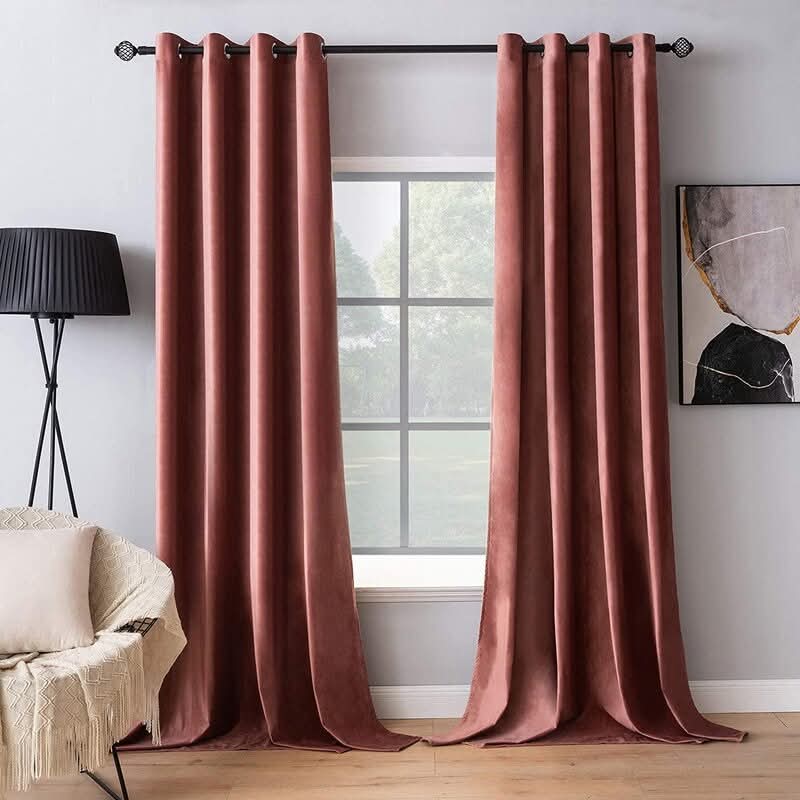 Dyed Velvet Curtains