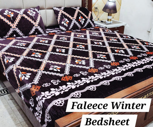 Luxury Fleece Bedsheet F-49