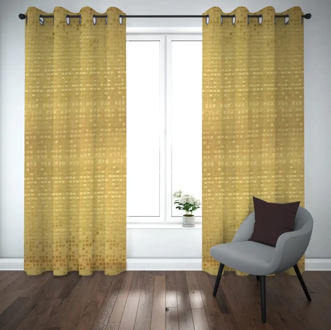 EXPORT PLAIN JUMBO-SELF SHADED JACKARD CURTAINS
