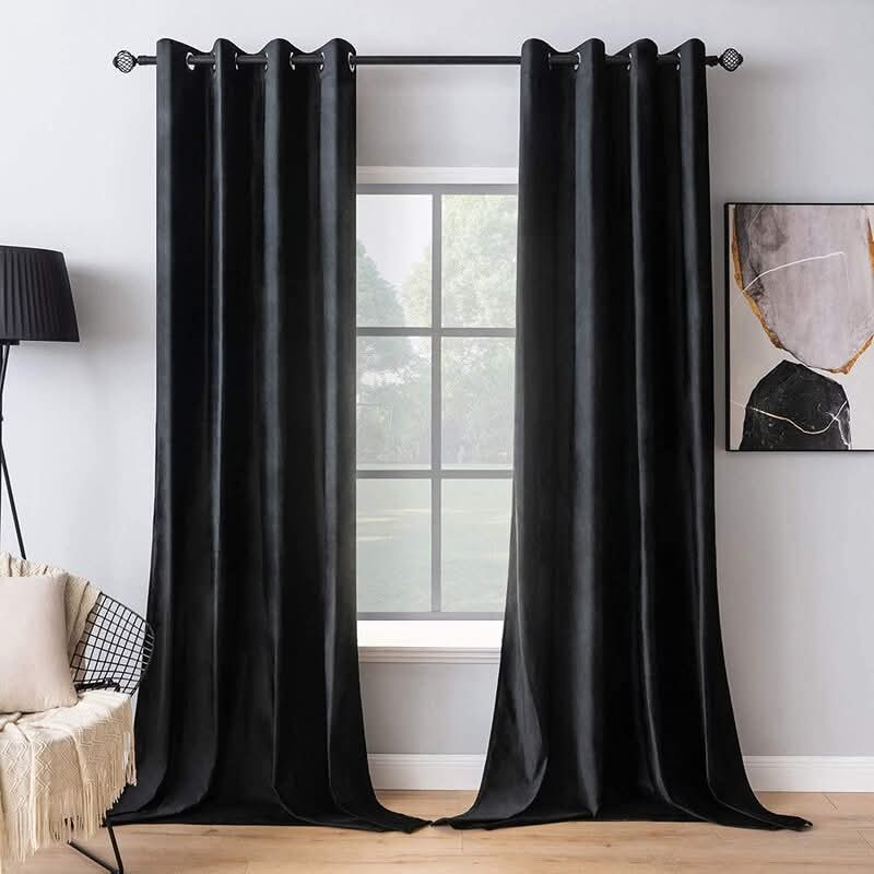 Dyed Velvet Curtains