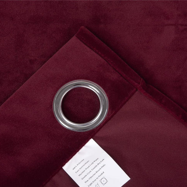 Premium Maroon Velvet Curtain for Bedroom & Living Room