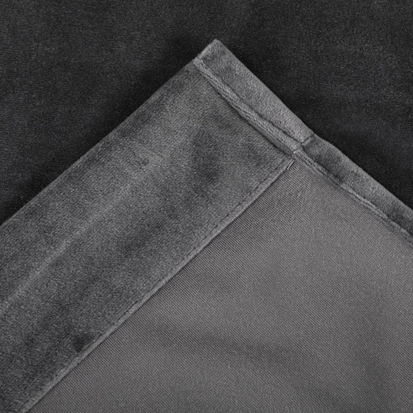 Premium Dark Grey Velvet Curtain for Bedroom & Living Room