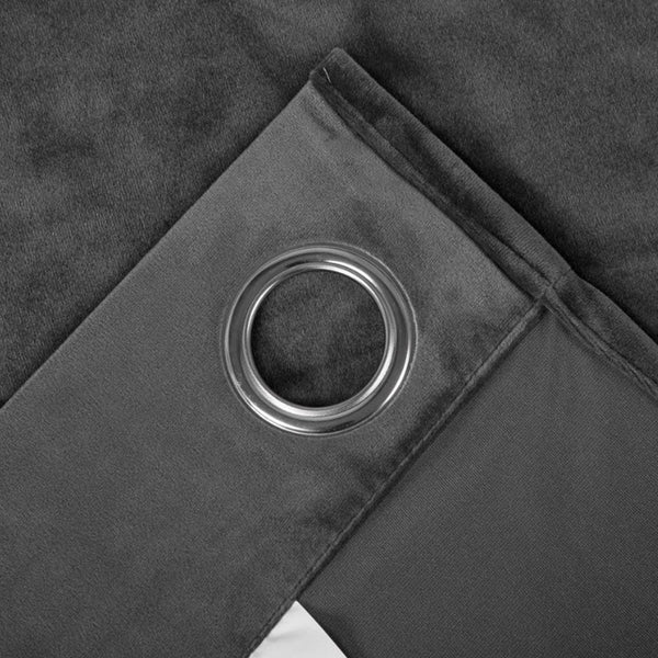 Premium Dark Grey Velvet Curtain for Bedroom & Living Room