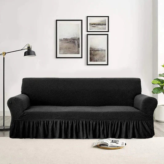 Micro Mesh Turkish Style Sofa Covers – Black
